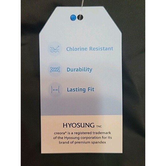 Lands' End Women's 18D Black Tankini Top Swim XL Side Tie Solid V-Neck S1029 - Picture 8 of 9